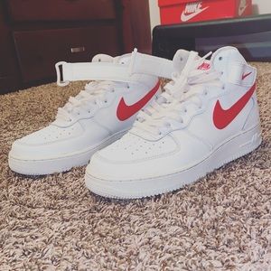 Nike Air Force 1 Mid white/red